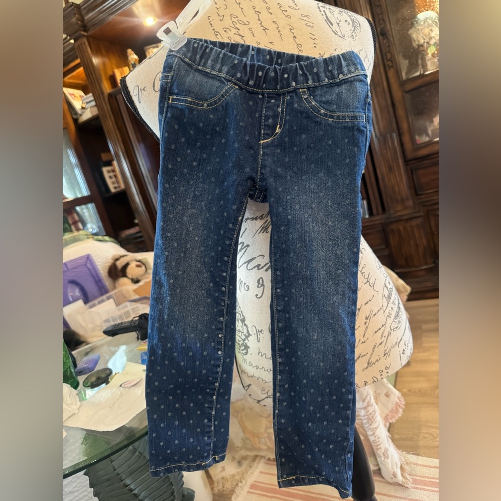 Crazy 8 4T Jean leggings and 6-7 faux leather skirt H&M great shape!